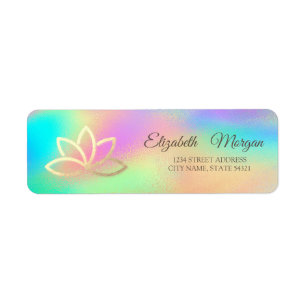 Eleganter Glamouröser Goldener Lotus Regenbogen Ho
