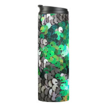 Eleganter glänzender Glamour Grüntöne graue Platte