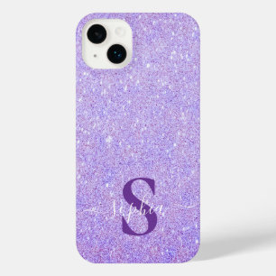 Eleganter glänzender monogrammierter Name iPhone 14 Plus Hülle