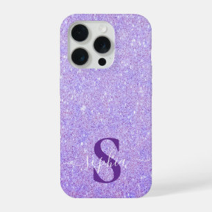 Eleganter glänzender monogrammierter Name iPhone 15 Pro Hülle