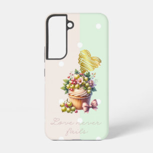 Eleganter Glaube Punkt Grüne Beeren Blumenband Her Samsung Galaxy Hülle
