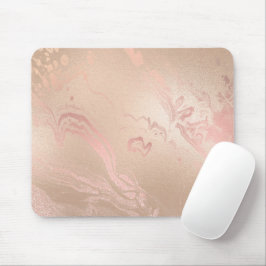 Eleganter Glitzer aus Kupfergold in moderner Rose Mousepad