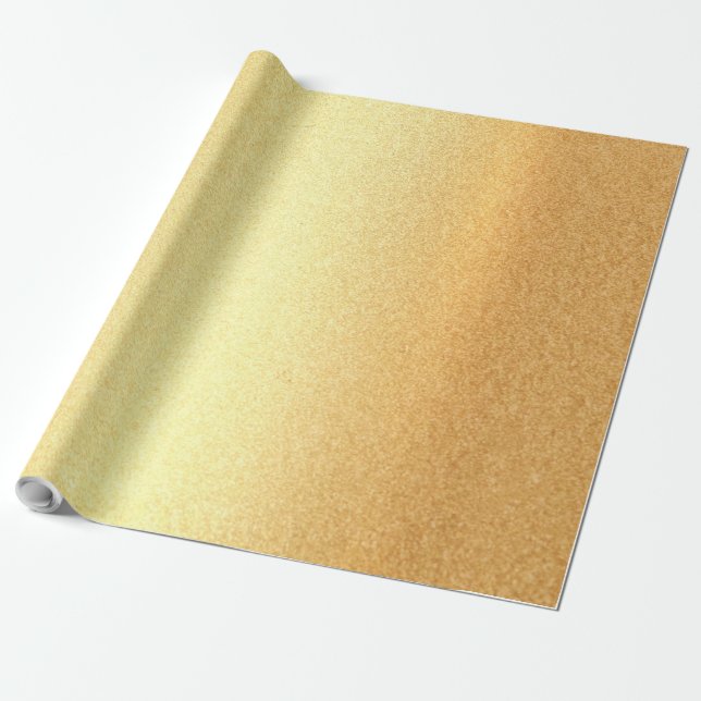 Eleganter Glitzer Imitate Gold Look Modernes Chic  Geschenkpapier (Ungerollt)