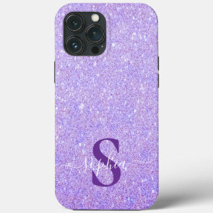 Eleganter Glitzer mit Monogramm Name Case-Mate iPhone Hülle