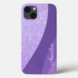 Eleganter Glitzer mit Monogramm Name Case-Mate iPhone Hülle