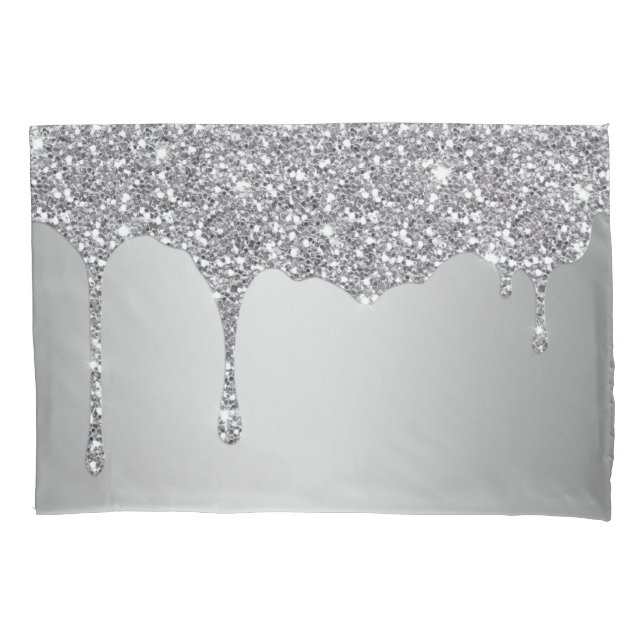 Eleganter Glitzer-Textur Pillowcase Kissenbezug (Vorderseite)