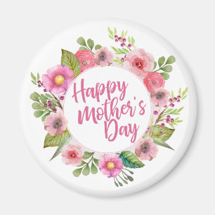 Eleganter glücklicher Blumen Magnet der Mutter