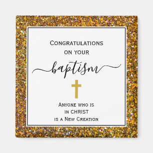 Eleganter Glückwunsch ADULT BAPTISM Magnet