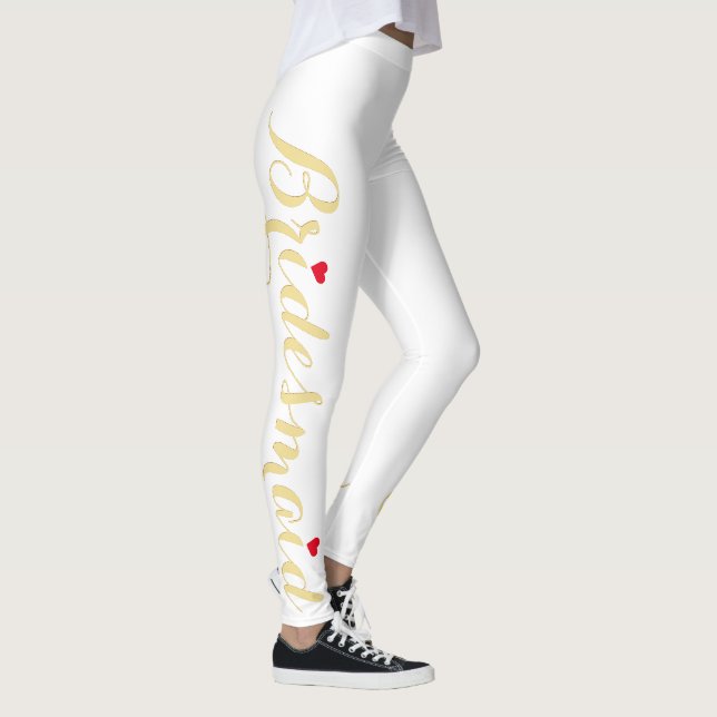 Eleganter Gold Bridesmaid Wedding Junggeselinnen-A Leggings (Rechts)