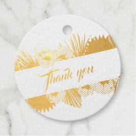 Eleganter Gold Circle Floral Dried Pampas Grass Re Geschenkanhänger