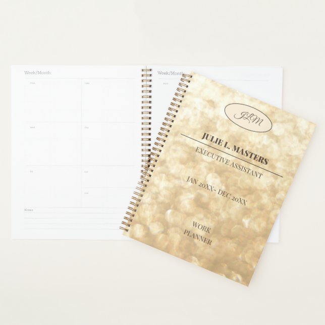 Eleganter Gold Corporate Business Führungskraft Pl Planer (Anzeige)