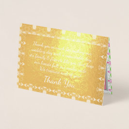 Eleganter Gold Designer Folienkarte