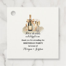 Eleganter Gold Double Celebration Joint Geburtstag