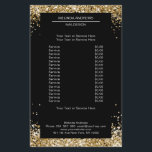 Eleganter Gold-Glitzer auf beiden Seiten Flyer<br><div class="desc">Ein elegantes und raffiniertes Design mit einem digitalen Bild aus silberfarbenem Glas. Hinweis: Der Produktionsprozess verwendet keinen echten Film,  nur die Farbe wird gründlich gedruckt. Fügen Sie Ihre Daten,  Logos,  Firmendetails und Bilder in Minuten hinzu.</div>