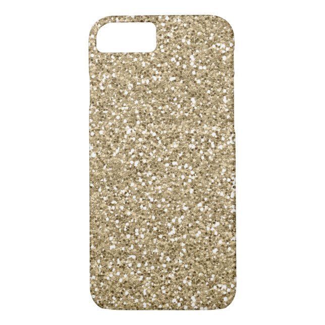 Eleganter Gold Glitzer Case-Mate iPhone Hülle (Rückseite)