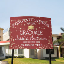 Eleganter Gold Glitzer & Lights 2025 Abschluss