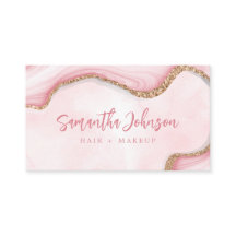 Eleganter Gold Glitzer Rosa Marmor Swirl Wasserfar