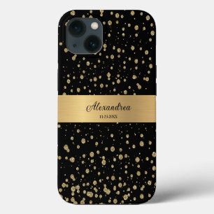Eleganter Gold Glitzer Sparkle iPhone Hülle