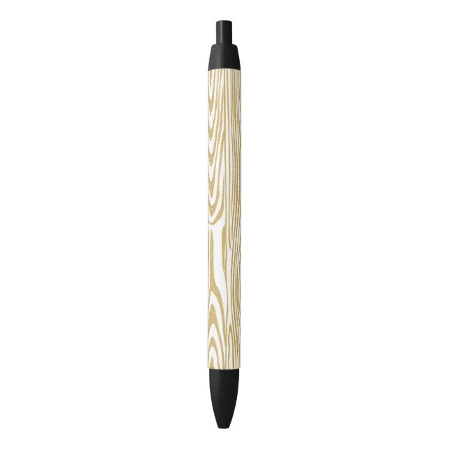 Eleganter Gold Glitzer Texture Print Kugelschreiber (Vorderseite Vertikal)