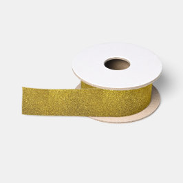 Eleganter Gold Glitzer Weihnachten Satinband