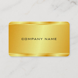 Eleganter Gold Look Glamour Luxuriöse Template Pea Visitenkarte