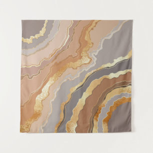 Eleganter Gold Marmor: Stilisierter Hintergrund. Wandteppich