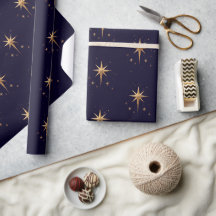 Eleganter Gold North Star auf tiefblauem Hintergru