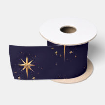 Eleganter Gold North Star auf tiefblauem Hintergru
