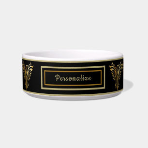 Eleganter Gold Phoenix aus Ashes Cat Hund Napf