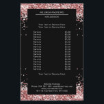 Eleganter Gold Pink auf beiden Seiten Flyer<br><div class="desc">Ein elegantes und raffiniertes Design mit einem digitalen Bild aus silberfarbenem Glas. Hinweis: Der Produktionsprozess verwendet keinen echten Film,  nur die Farbe wird gründlich gedruckt. Fügen Sie Ihre Daten,  Logos,  Firmendetails und Bilder in Minuten hinzu.</div>