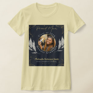 Eleganter Gold Proud Mum Abschluss T-Shirt