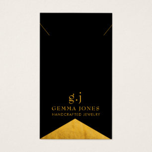 Eleganter Gold SchwarzGold Folienrand Schmuck