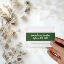 Eleganter Gold-Script-Rahmen auf Grün