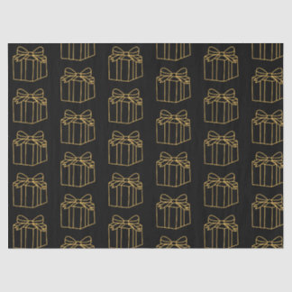 Eleganter Goldene und Schwarze Geschenkboxen Seidenpapier
