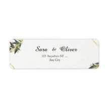 Eleganter goldener botanischer Kreis