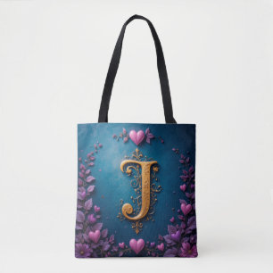 Eleganter Goldener Buchstabe J Inspiriert durch Li Tasche