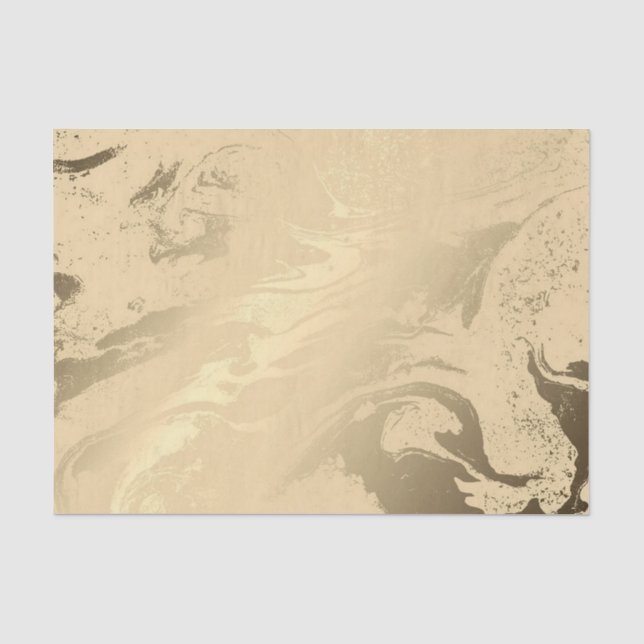 Eleganter goldener Marmor Seidenpapier (Vorderseite)