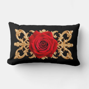 Eleganter goldener Zierrahmen Lendenkissen