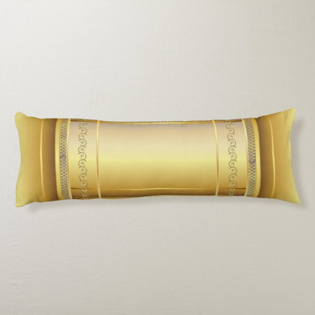 Eleganter Goldentwurf Seitenschläferkissen (Rückseite)