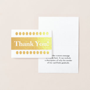Eleganter Goldfoil "Danke!" Karte