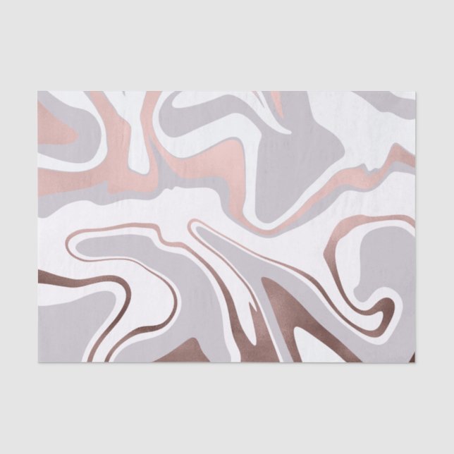 Eleganter Goldmarmor der modernen Rose Seidenpapier (Vorderseite)
