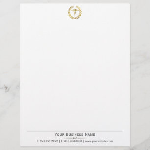 Eleganter Goldmedaille Caduceus Medical Letterhead Briefkopf
