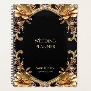 Eleganter Goldrahmen-Planer Planer