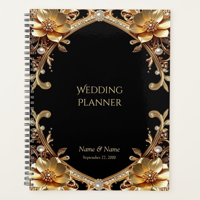 Eleganter Goldrahmen-Planer Planer (Vorderseite)