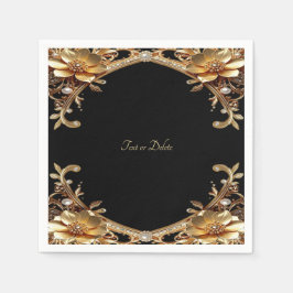 Eleganter Goldrahmen Serviette