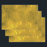 Eleganter Goldrausch Geschenkpapier Set<br><div class="desc">Neues elegantes Gold, Spitzeneffekt-Verpackungspapier-Design. Wrap dieses besondere Geschenk für Hochzeit, Geburtstag, Weihnachten, Jahrestag und andere besondere Anlässe.</div>