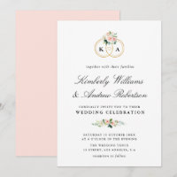 Eleganter Goldring Rosa Blütenhochzeit