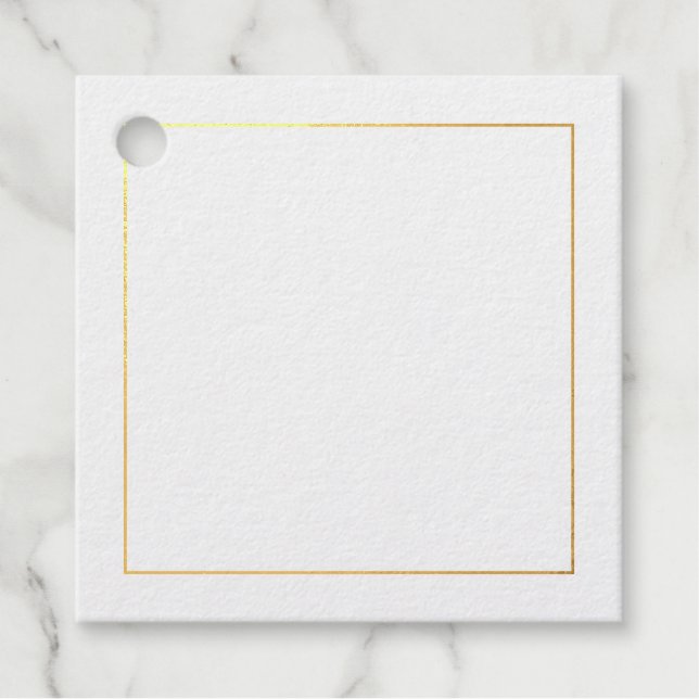 Eleganter Goldschmied Blank Geschenkanhänger (Vorderseite)