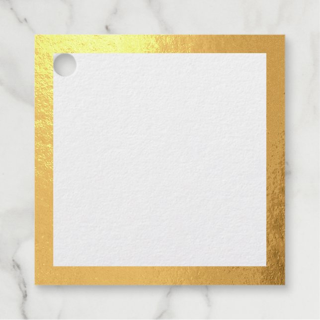 Eleganter Goldschmied Blank Geschenkanhänger (Vorderseite)