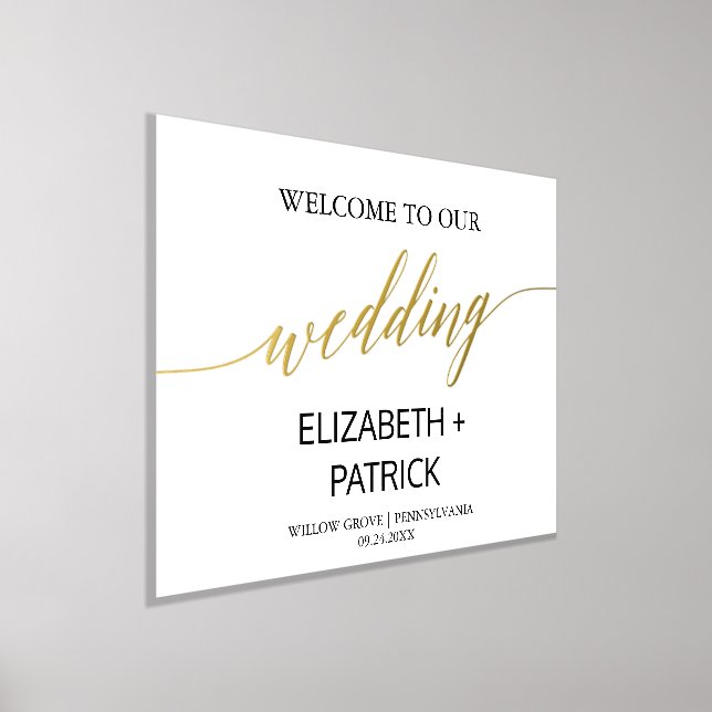 Eleganter Goldschmied und Schwarze Hochzeit Willko Foliendrucke (Ablage )